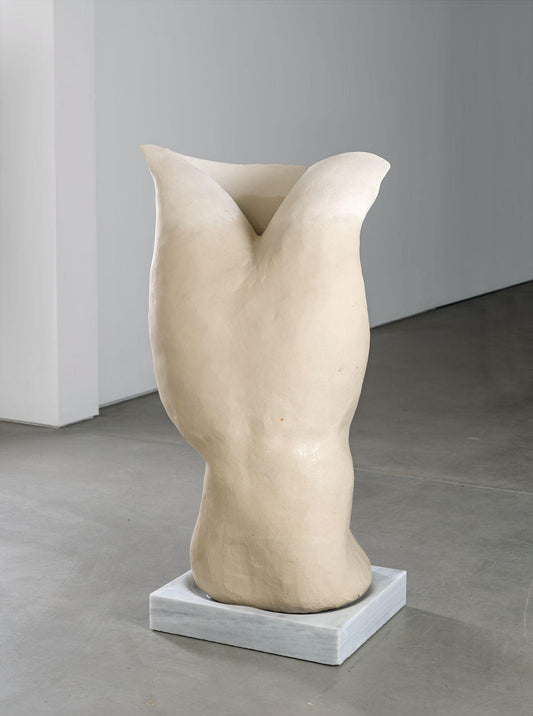 The Breathing Pot 4 by Zoe Paul, stoneware and marble sculpture, 2019