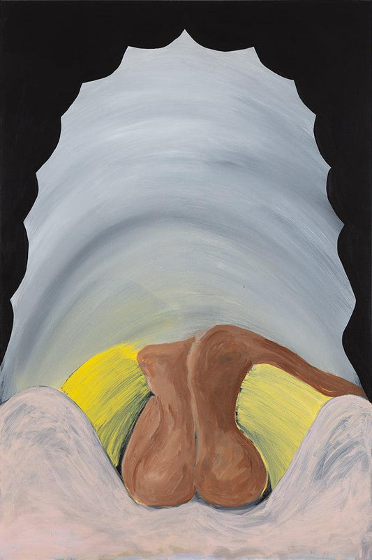 A slide and a slide and slide by Shagha Ariannia, acrylic on canvas, 2020